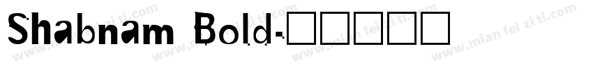 Shabnam Bold字体转换